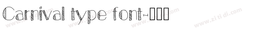 Carnival type font字体转换